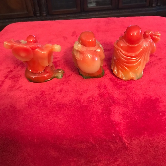 Three Solid Jaded Buddha - Picture 2 of 3